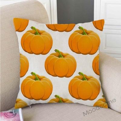 Gold Autumn Fall Pumpkin Harvest Art Thanksgiving Day Decoration Throw Pillow Car Pillow Case Cotton Linen Sofa Cushion Covers