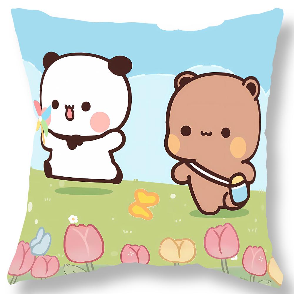 Cute Bear Bubu Dudu Pillowcase Kawaii Cartoon Animation Living Room Sofa Cushion Cover Bedroom Room Home Decoration Gift