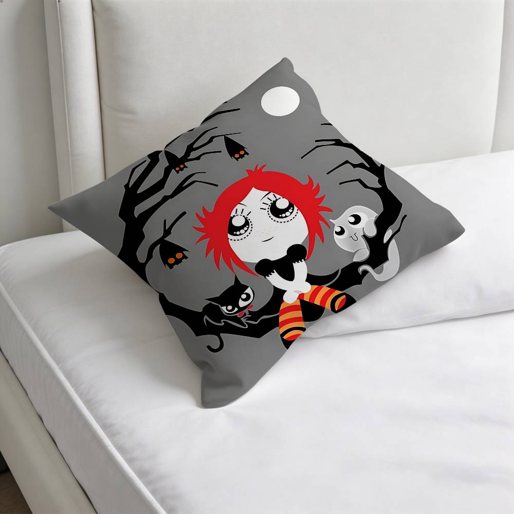RRuby Gloom Gothic Cute Decorative Square Pillow Cover Modern Cushion Case for Living Room Bedroom