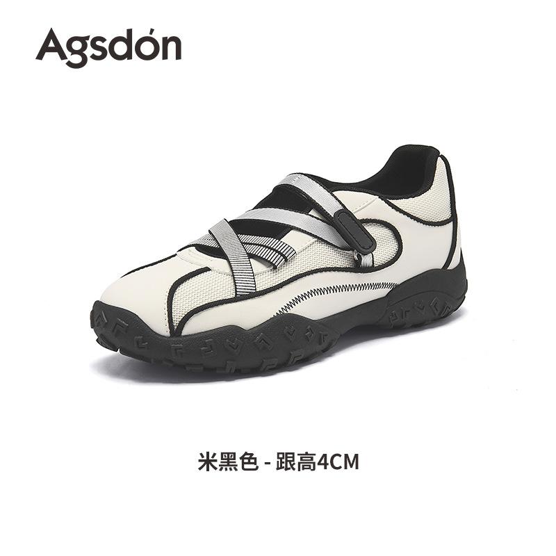 Augustine Mary Jane Sports Shoes Women's 2025 New Summer Ballet Training Shoes Velcro Casual Shoes