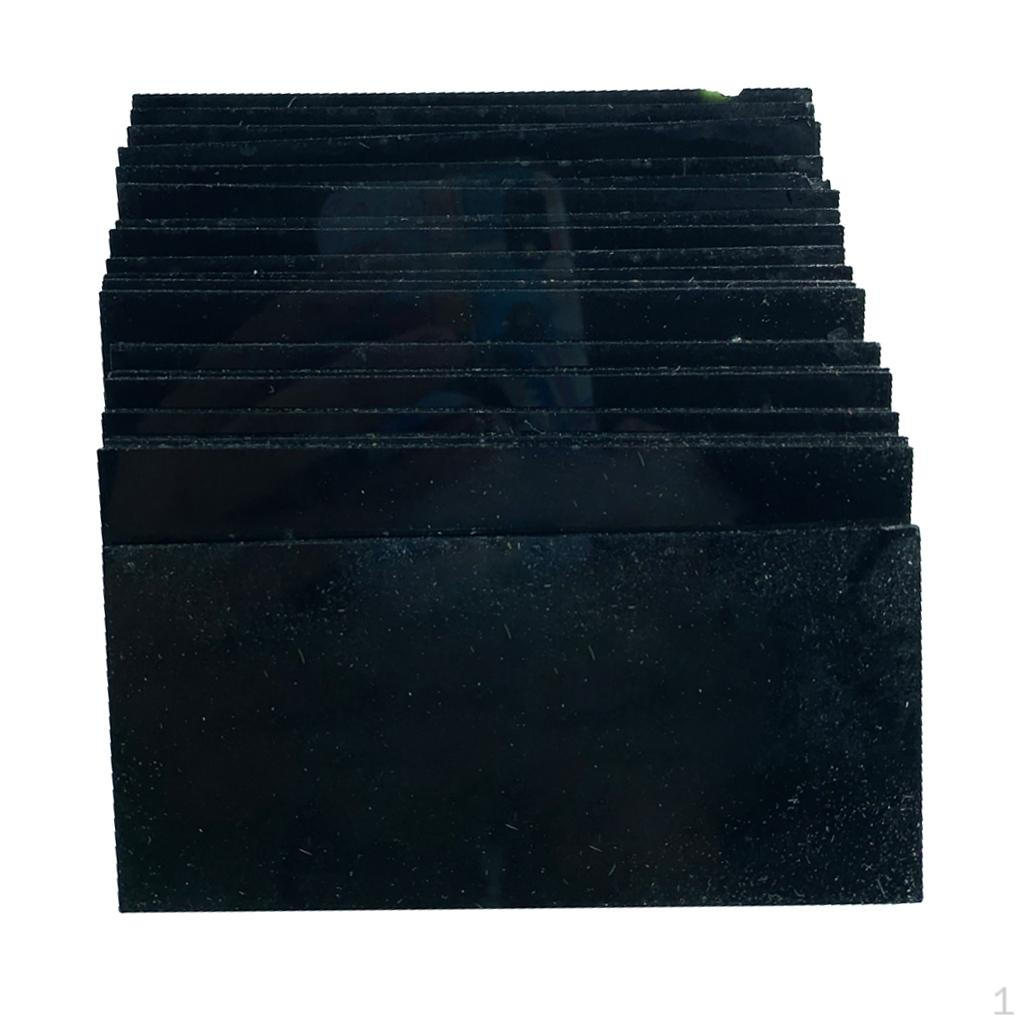 

.25 Inch 20 Piece Black Protective Lens Kit for Welding (Clear) Shade 8