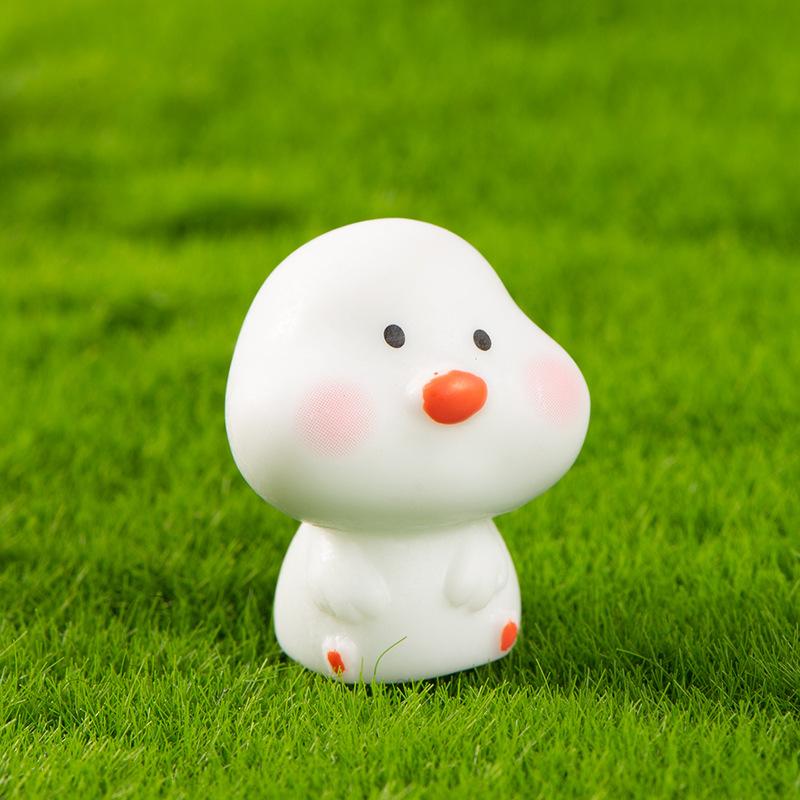 Micro Landscape Decoration Cartoon Cute Yellow Chicken Resin Decoration Succulent Pot Desktop Car Landscape Decoration
