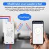 10A 2200W Wireless Wifi Smart Switch Breaker LED Light Controller Module Voice Remote by Alexa Google Home Smartlife Tuya APP