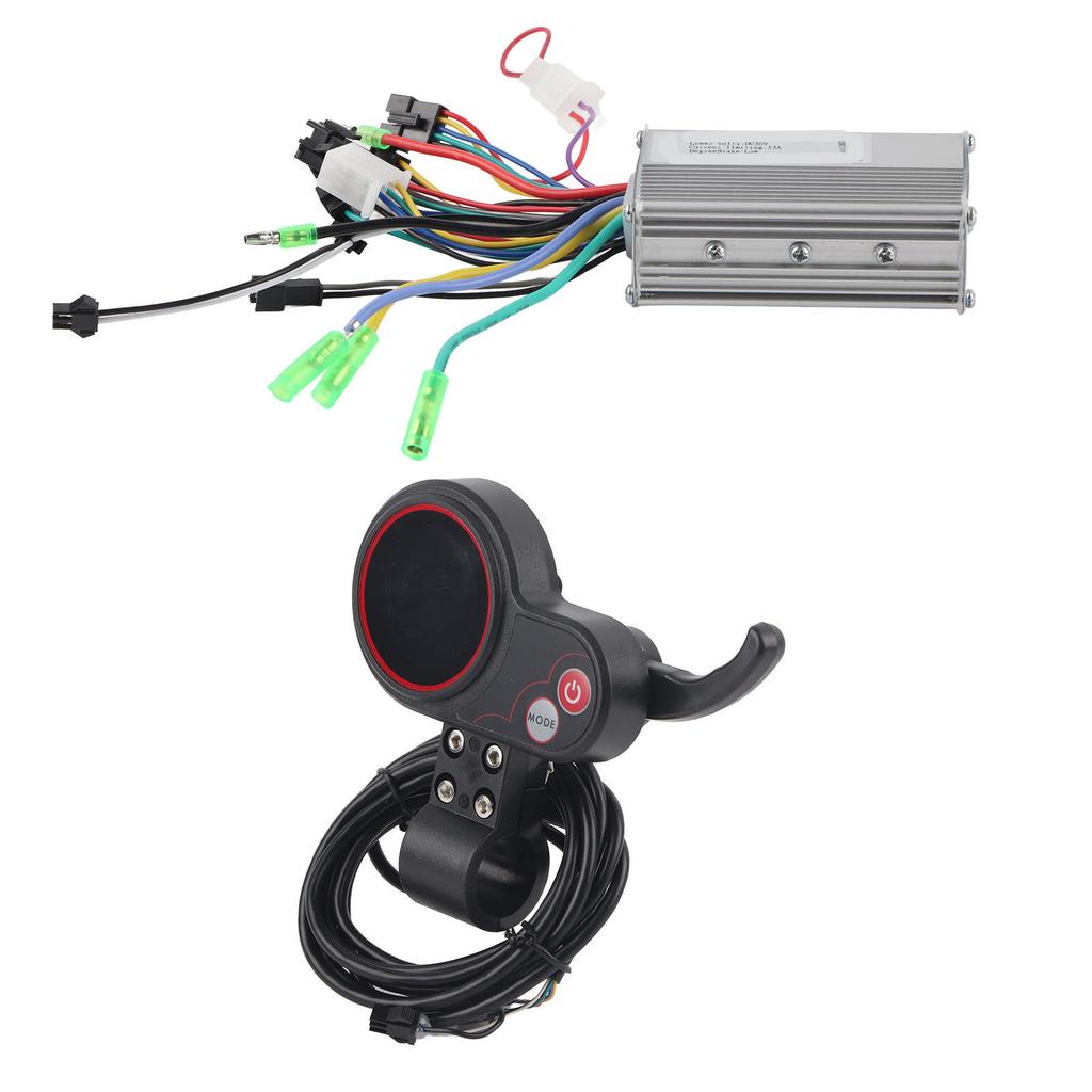 Controller LCD Display Bedienfeld mit Schaltschalter Zubehör für Elektrofahrrad Roller 36V