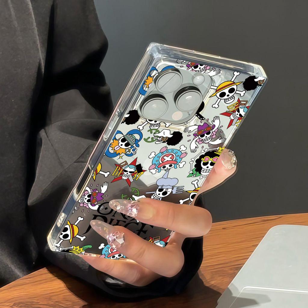 Clear Square Back Tube Case Protection For iPhone 15 Plus 13 14 Pro Max 12 11 16 ProMax Anti-Oxygen,Full Screen One Piece Pattern Casing