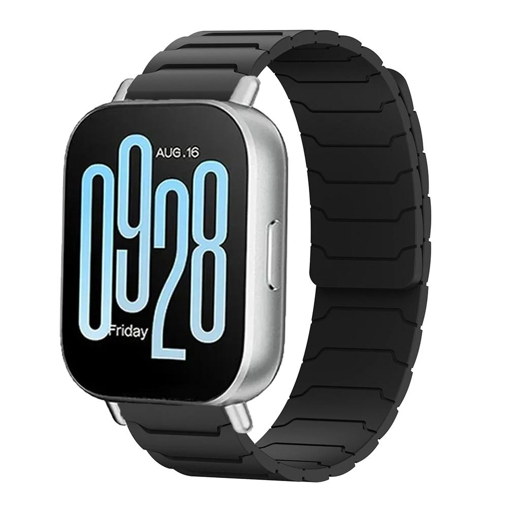 22mm 20mm Magnetic Band For Samsung Galaxy Watch 7 6 5 4 3 Silicone Loop Strap For Huawei Watch GT5/4/3Pro 46mm For Redmi Watch