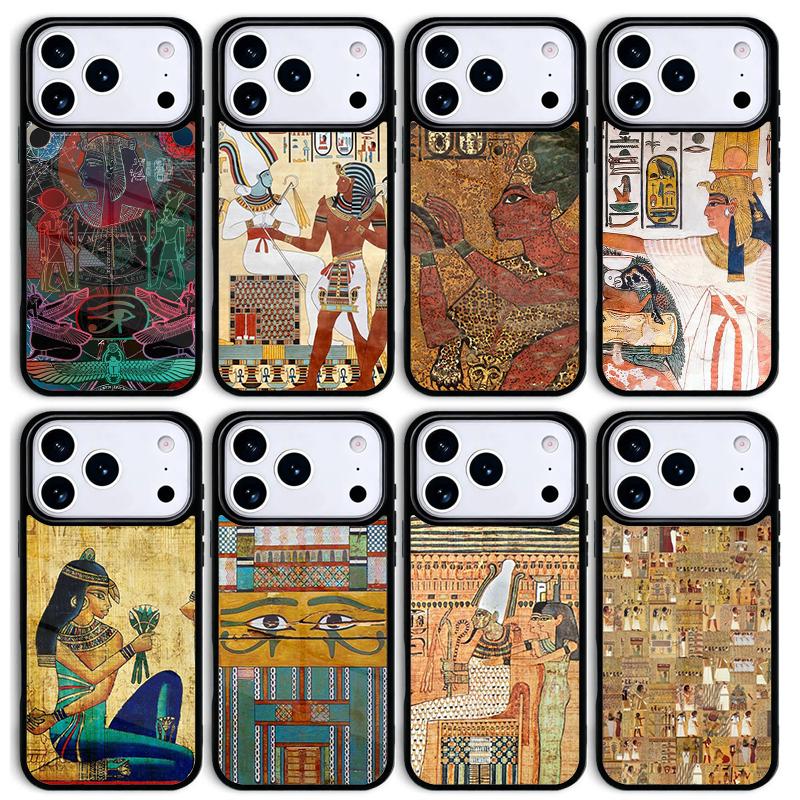 Egypt Mural Mobile Phone Case for IPhone 17 AIR 16pro Max 15 14 13 12 11 Bumper Cover