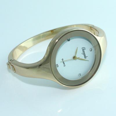 Semplici Orologi da Polsino da Donna Moda Casual Rotondo Donna Bracciale Orologi Ragazze Orologio Oro Acciaio Inossidabile Quarzo Orologio da Polso