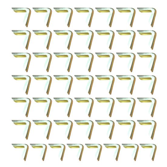 

50 шт. Защитный чехол для уголка книги, прочный металлический, универсальный, для скрапбукинга, фотоальбома, меню, блокнота, папки, уголка файла, защитный чехол 50pcs золотистый