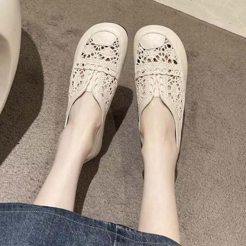 Sommer flache Schuhe Damen Loafer Schuhe Designer Laufschuhe 2026 Neue Sandalen Bequeme Gehen Femme Schuhe