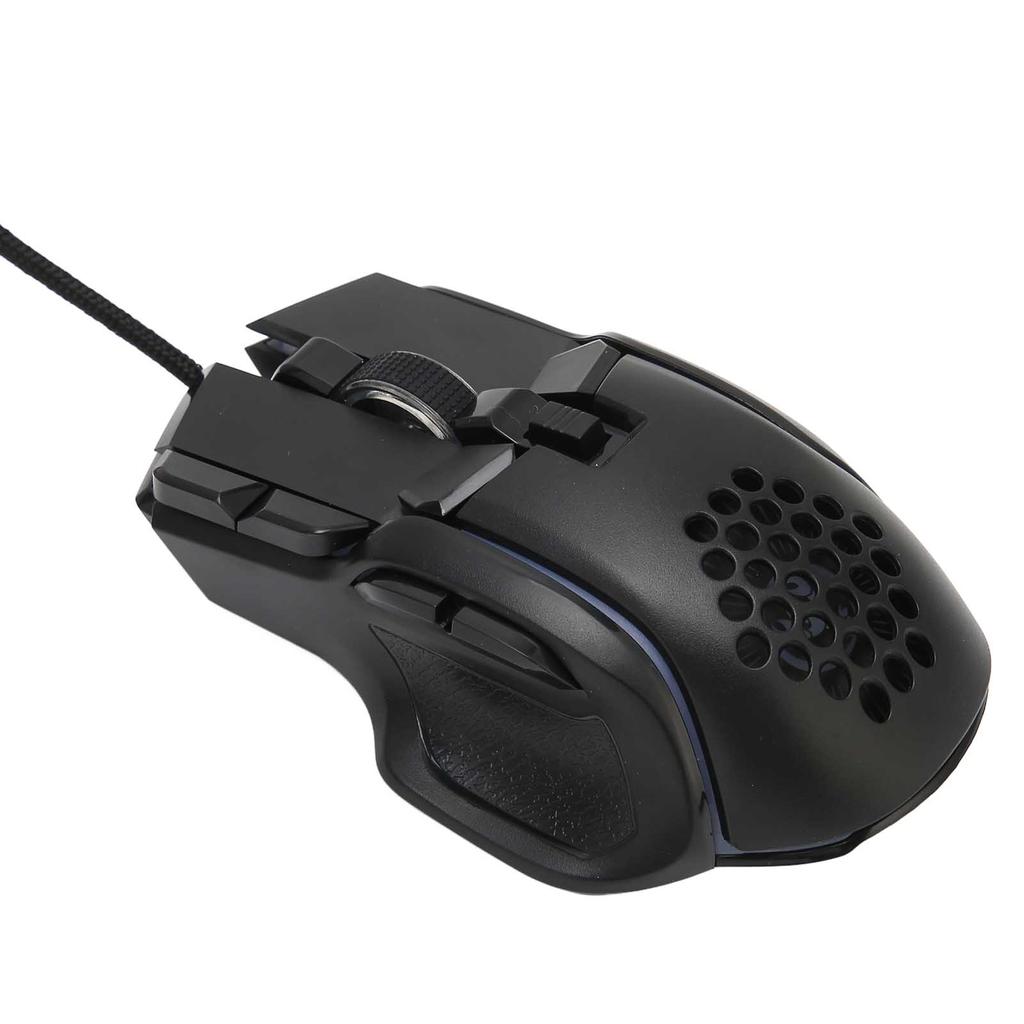 RGB Gaming Mouse 12800 DPI Gaming Mouse Optical Wired with 10 Programmable Buttons 13 Backlight