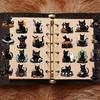 50PCS Halloween Black Funny Cat Stickers Horrible Pumpkin Sticker Animal Aesthetic Vinyl Waterproof Decals for Water Bottle