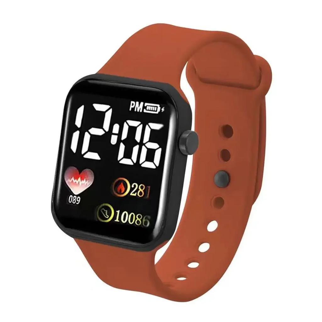 Led Digital Display Waterproof Electronic Watch Smart Watch Sport Fitness Led Digital Display Children Watch Children Universal