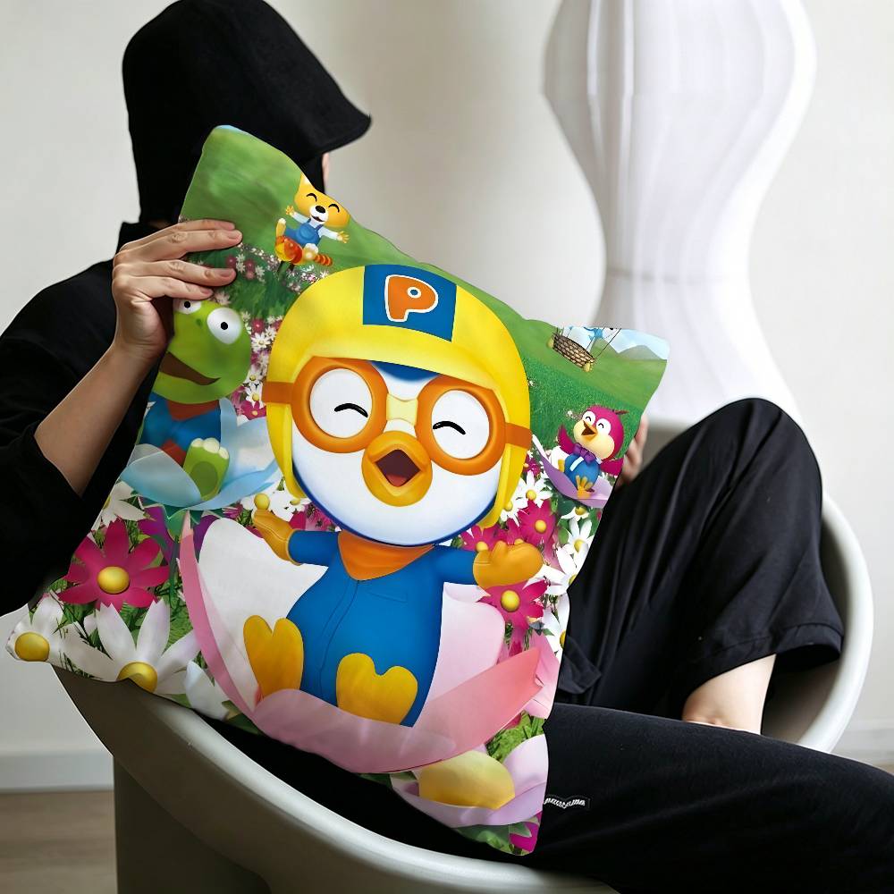 Anime Cute P-Pororos Maple Design Lucky Dragon pillow cover sofa cushion cover home room decoration children gift