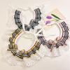 Jewelled Dog Bib Bowtie Necklace Pet Necktie Puppy Cat Lace Collar  For Dog/Cat