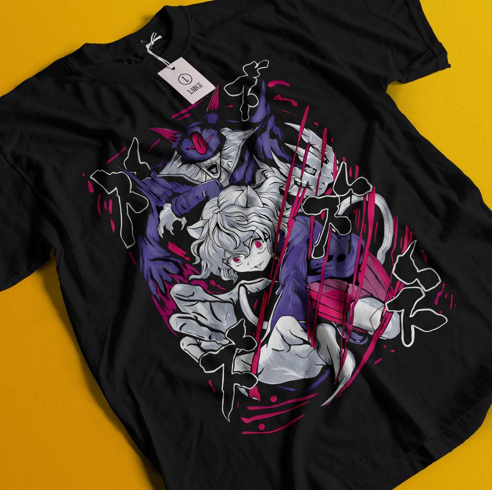 

Hunter X Hunter Pitou T-Shirt Anime Manga HxH Killua Shirt Hisoka Gon Kite Tee 4XL