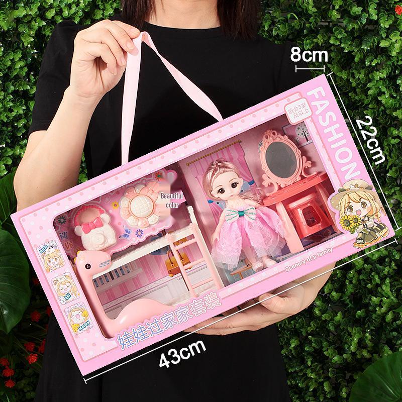 Princess Doll Gift Box Set: Dress-Up Barbie Doll Toys for Girls