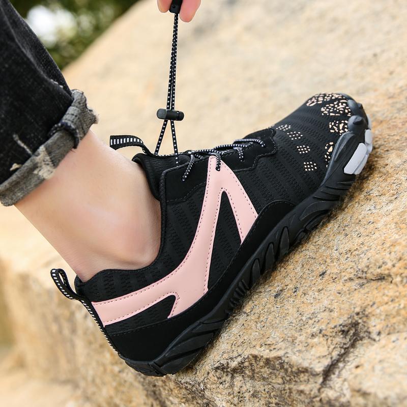 Herren Barfuß Wanderschuhe Damen Outdoor Sneaker zum Klettern Trekking Unisex Rutschfest Fitnessstudio Cross-Training Sportschuhe