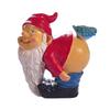 Cheeky Garden Gnome Statue Funny Dwarf Figurine For Outdoor Decoration