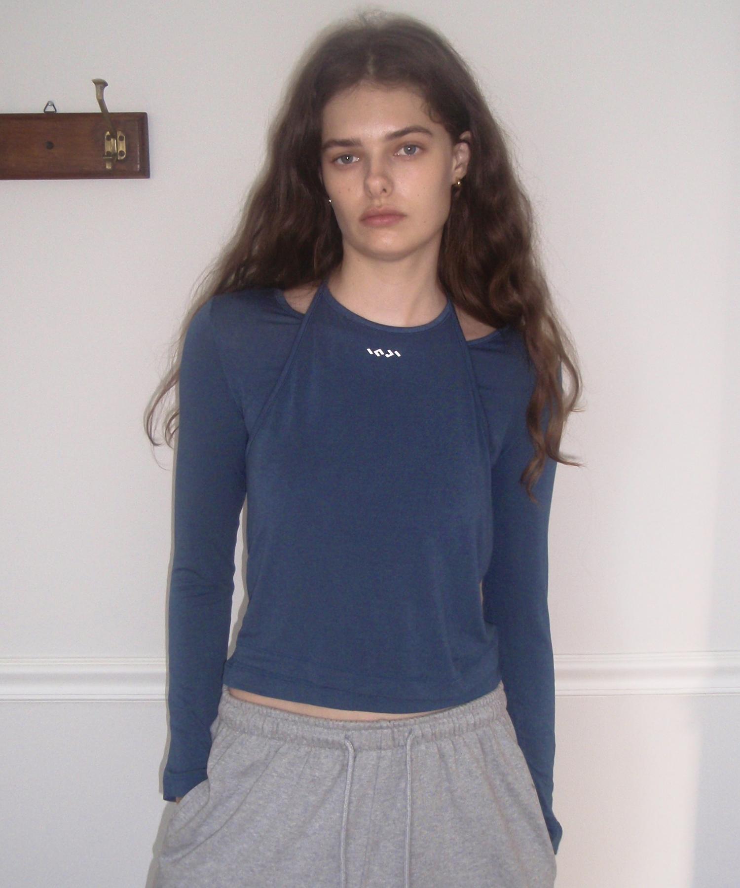 Ingi Active Tie-Up Long Sleeve Blue Blue/One
