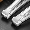 Stainless Steel Serving Tongs U-Shaped Non-Slip Kitchen Tongs Hollow Chuck