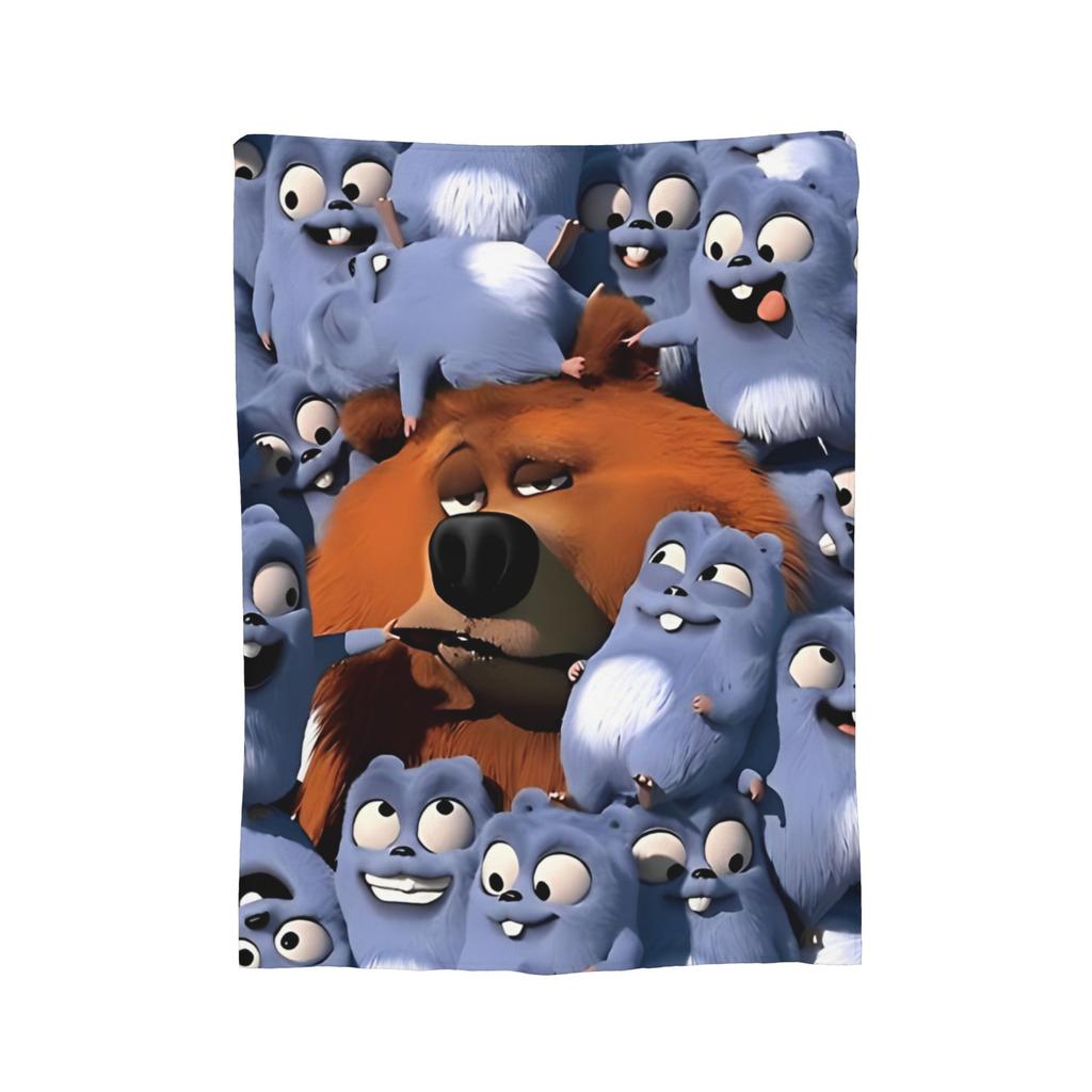 Grizzy and Lemmings Blanket Super Soft Warm  Throw Blankets for Couch 50x60 Inch Multiple Sizes Bedding Throws