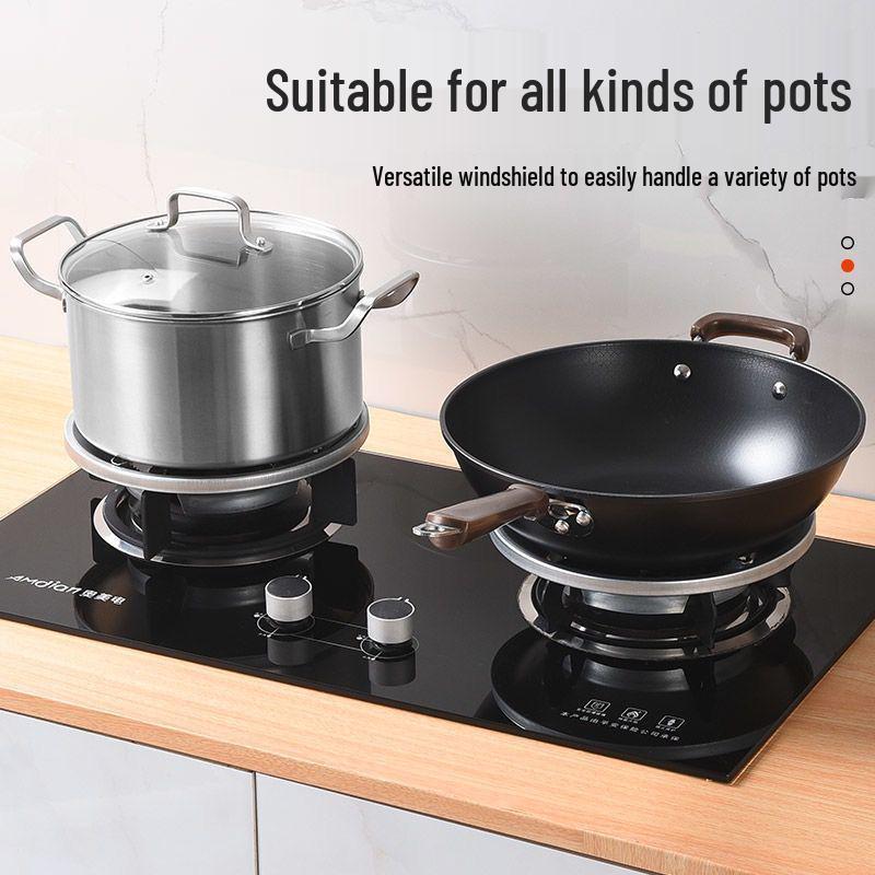 Energy-Saving Gas Stove Heat Reflector & Windshield