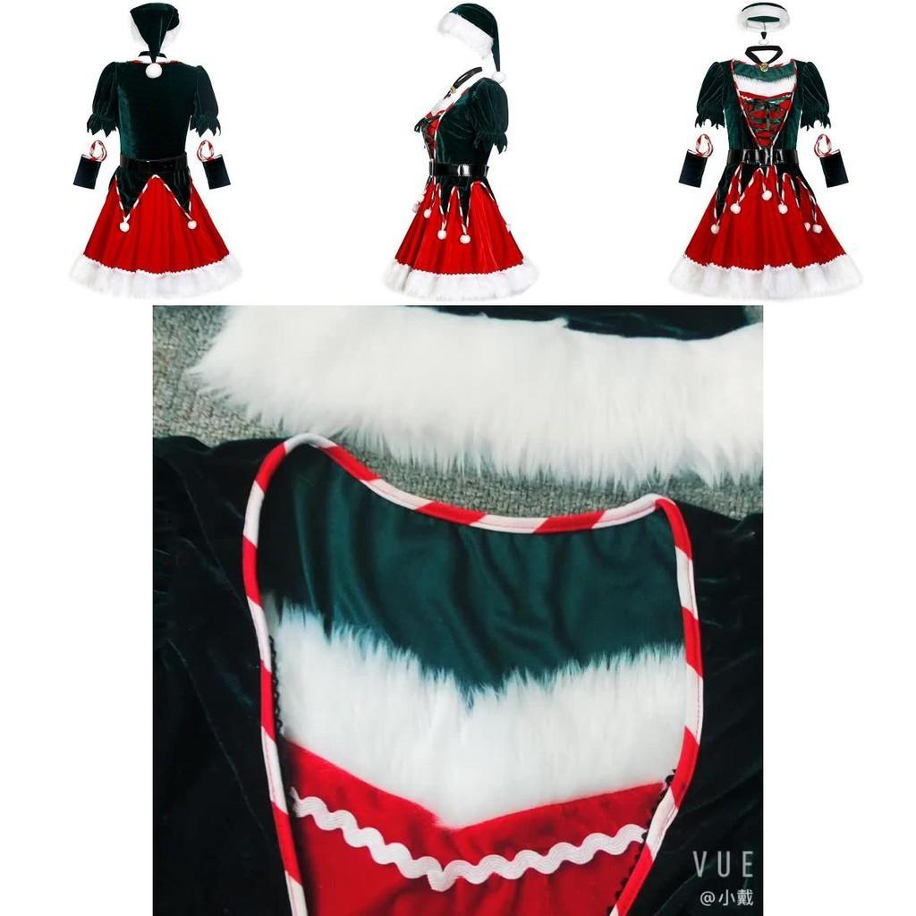 Festive Short Sleeve Santa's Helper Costume With Soft Touch Velvet Material