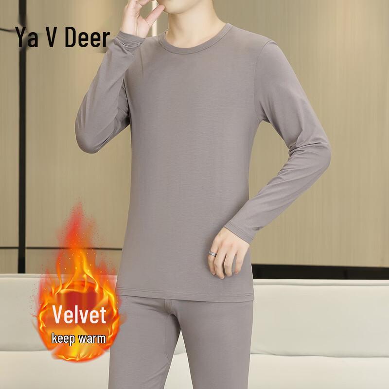 Yalu Men's Fleece-Lined Thermal Underwear Set