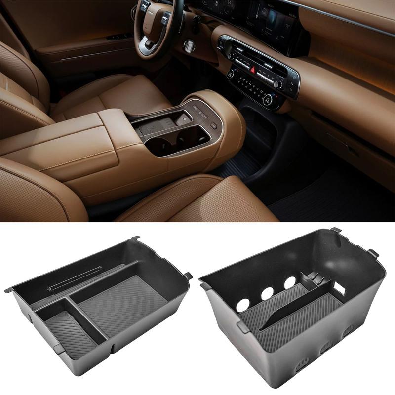 For 2026 Hyundai Palisade Double-Layer Center Console Organizer Car Tray Armrest Storage Box Secondary Interior Car Accessories