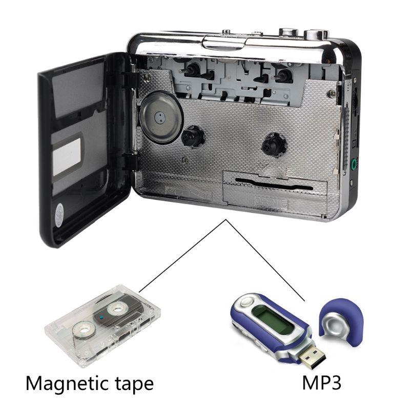 USB Cassette Capture Cassette Player Converts Tape To MP3 USB Cassette Capture for Laptops and  Computers