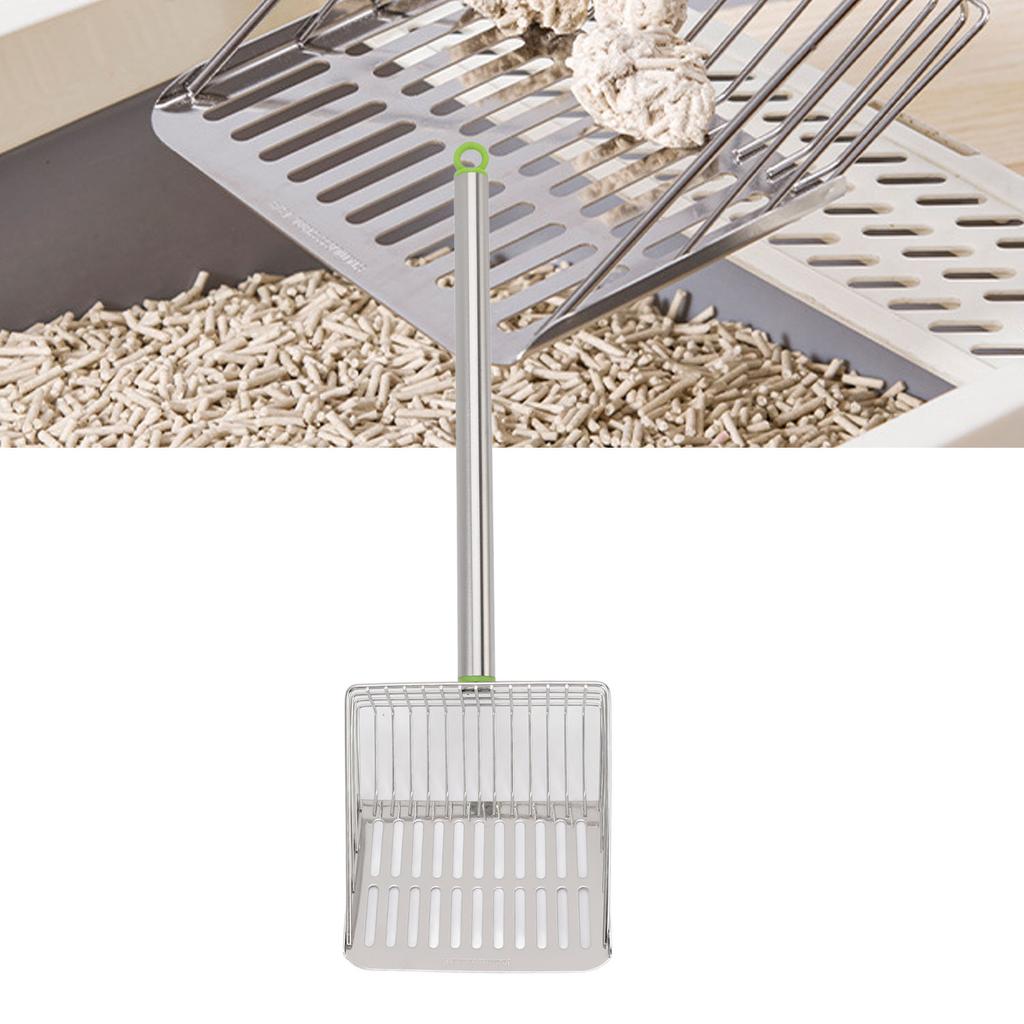 Chicken Poop Scooper   Handle Stainless Steel Non Stick Slat Litter Sifting Shovel for Chicken Pet Cat