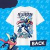 Camiseta Masculina Estampada GRENINJA de Algodão 100% Puro Verão Y2K Harajuku Solta Casual Versátil Manga Curta