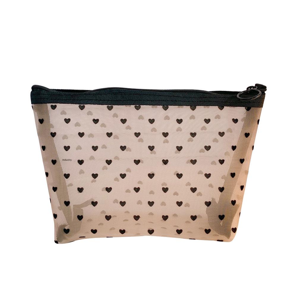 "Mesh Cosmetic Bag: Large Capacity, Portable Storage for Makeup and Toiletries"