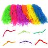 MNFT 5Bundlles/300pcs Fly Fishing Tying Materials Squirmy Wormy Artificial Kit Worm Soft Lure Flies Plastic Worms