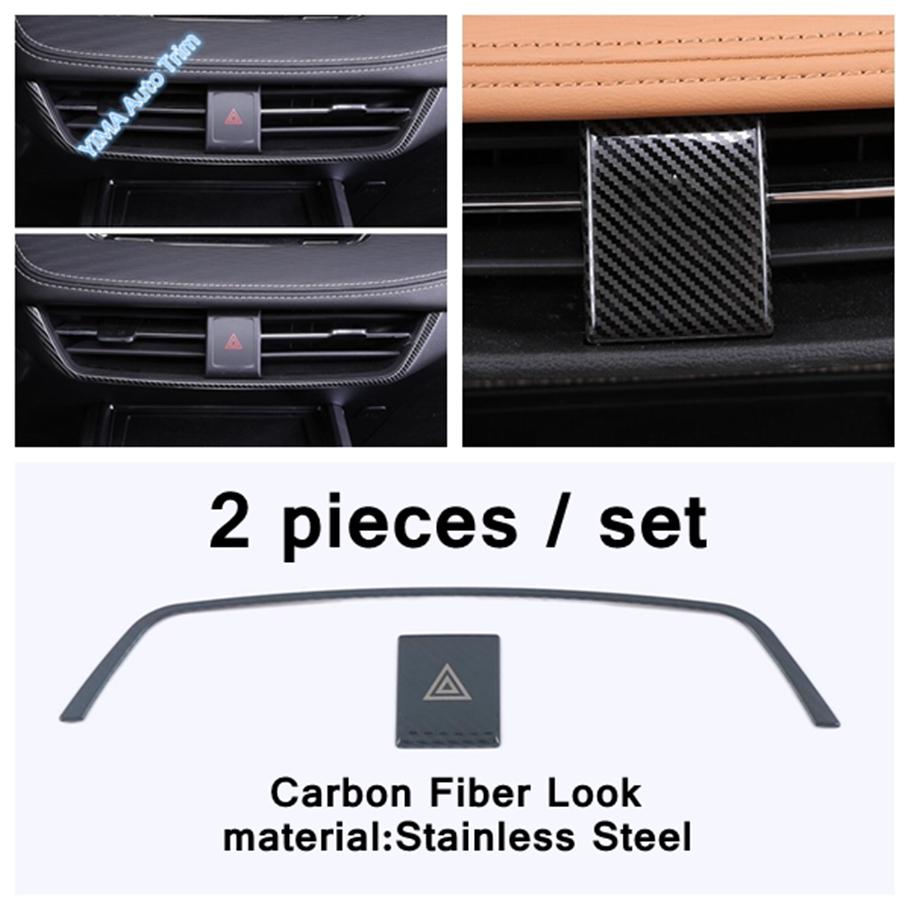 Car Dashboard Central Air Vent Frame Emergency Light Lamp Switch Warning Button Cover Trim For Haval Jolion  - 2024 Interior