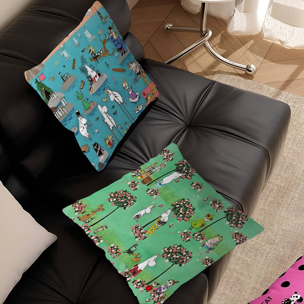 Federa Cuscino M-Moomins Federa Cuscino Rivestimento Divano Cuscino Decorazione Casa Federa