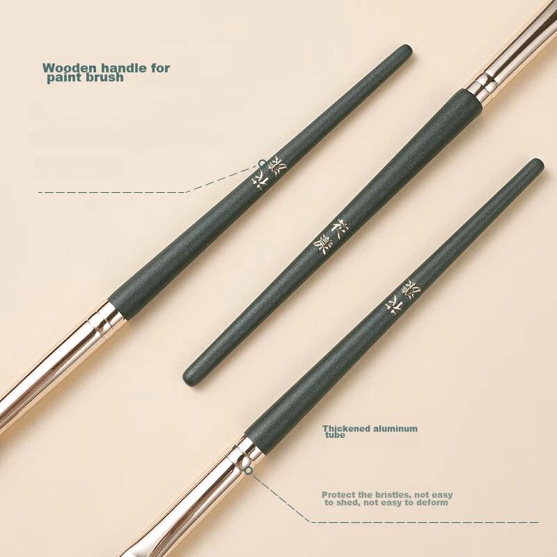 Huayang Eyeshadow Brush, 3 Pieces, Beginner-Friendly, Eyeshadow Blending, Skin-Friendly Makeup Brush, Soft Bristles