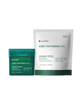 Leaders Cosmetics [Basisproduct+Navulling] Leaders Poriën Verstrakkende Pads 50 Vel+50 Vel
