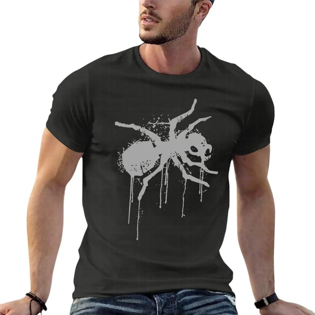 The Prodigy Ant Logo Keitthh Flint Electro Rock Band Koszulka Oversize Z Nadrukiem Męskie Ubrania Krótki Rękaw Streetwear Duży Rozmiar Góra