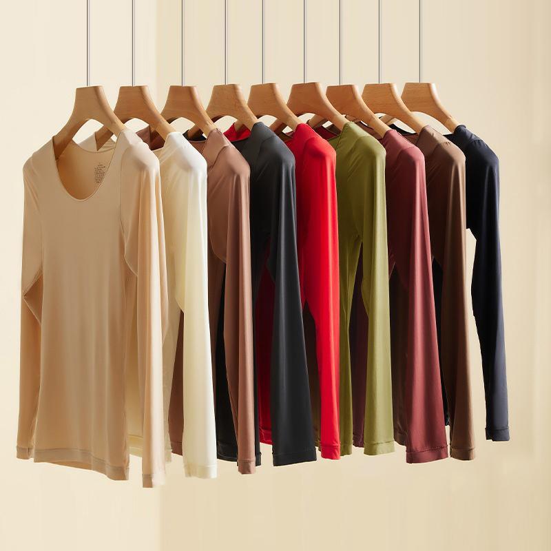 Seamless Thermal Underwear Set Women's Thermal Underwear First Layer Thermal Top 2pcs Suit Winter Thermo Clothing Ladies Thin