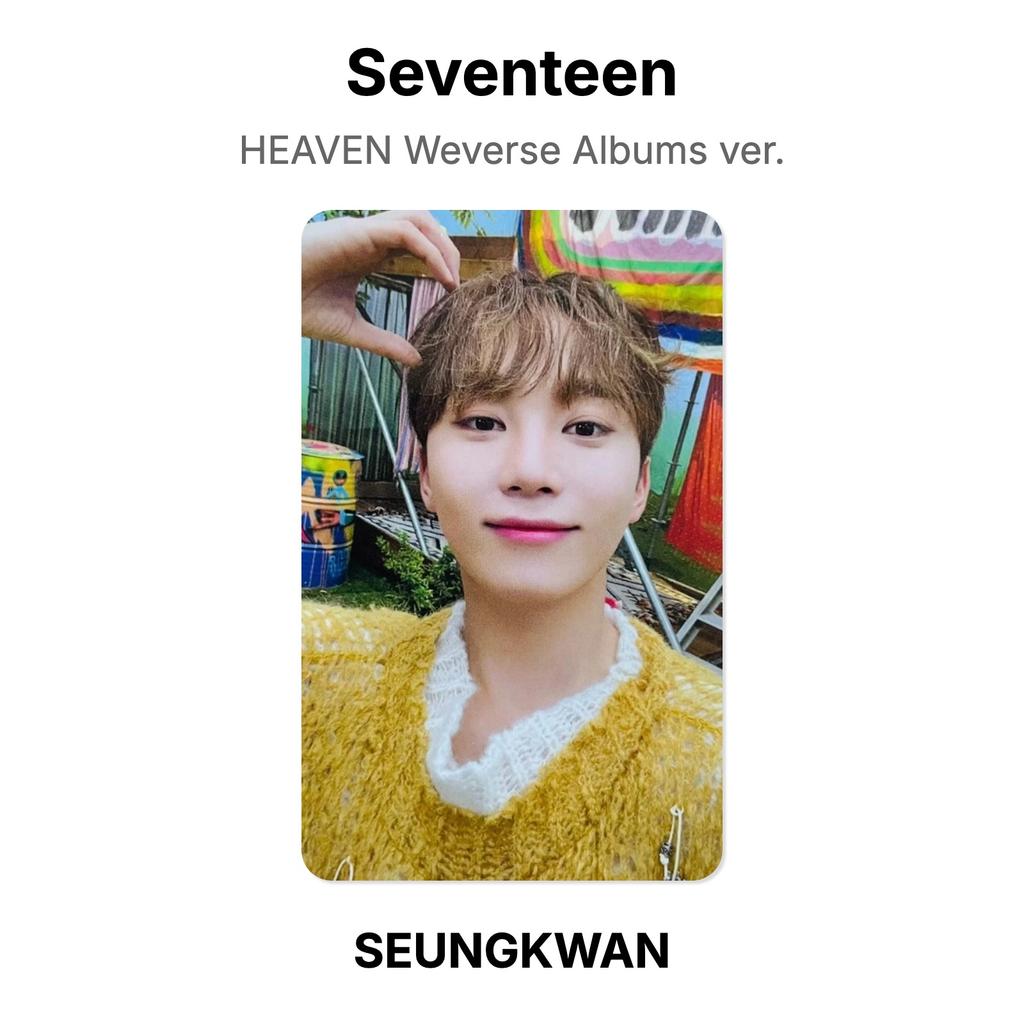 Seventeen HEAVEN Weverse Albums ver. Official Photocard