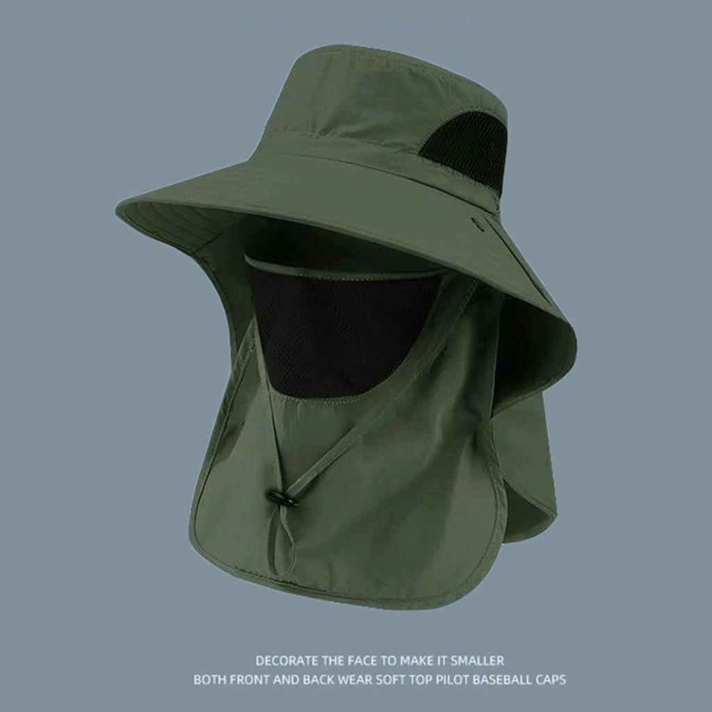 Sonnenschutzhut mit Nackenschutz Cooler Strandhut Reisekrempe Sommer UV-Hüte für Sommer Strand Angeln Wandern