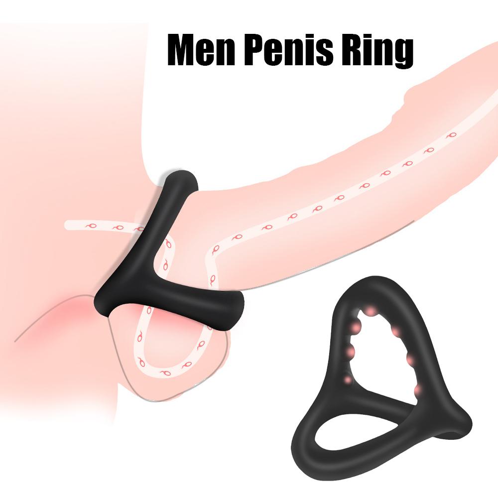 Male Cock Ring Prostate Massage Sex Toys Adjustable Penis Semen Lock Ring Delay Ejaculation For Men SM Penis Sleeve Masturbator