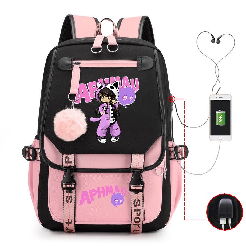 Harajuku Simple And Versatile Junior High School Student Schoolbag Female Lightweight Large-Capacity Junior High School Student Backpack