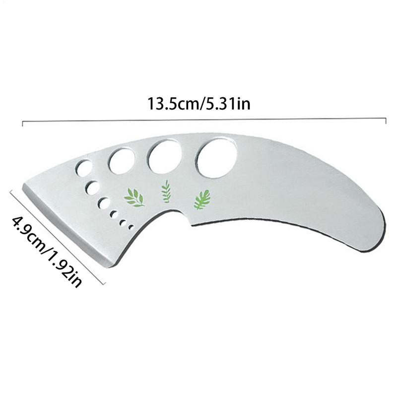 Vanilla Cutter Rosemary Stripper 7 Holes Cutter Stripper 2 In 1 Multifunctional Vanilla Greens Leaves Remover Stainless Steel