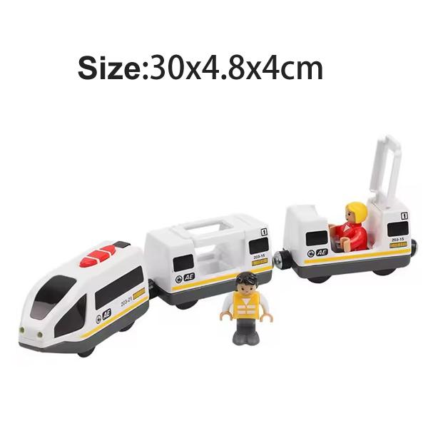 Magnetic Train Toys Wooden Railway Tracks Accessories Locomotive Diecast Slot Fit for All Wood Brand Wooden Tracks Toys For Kids