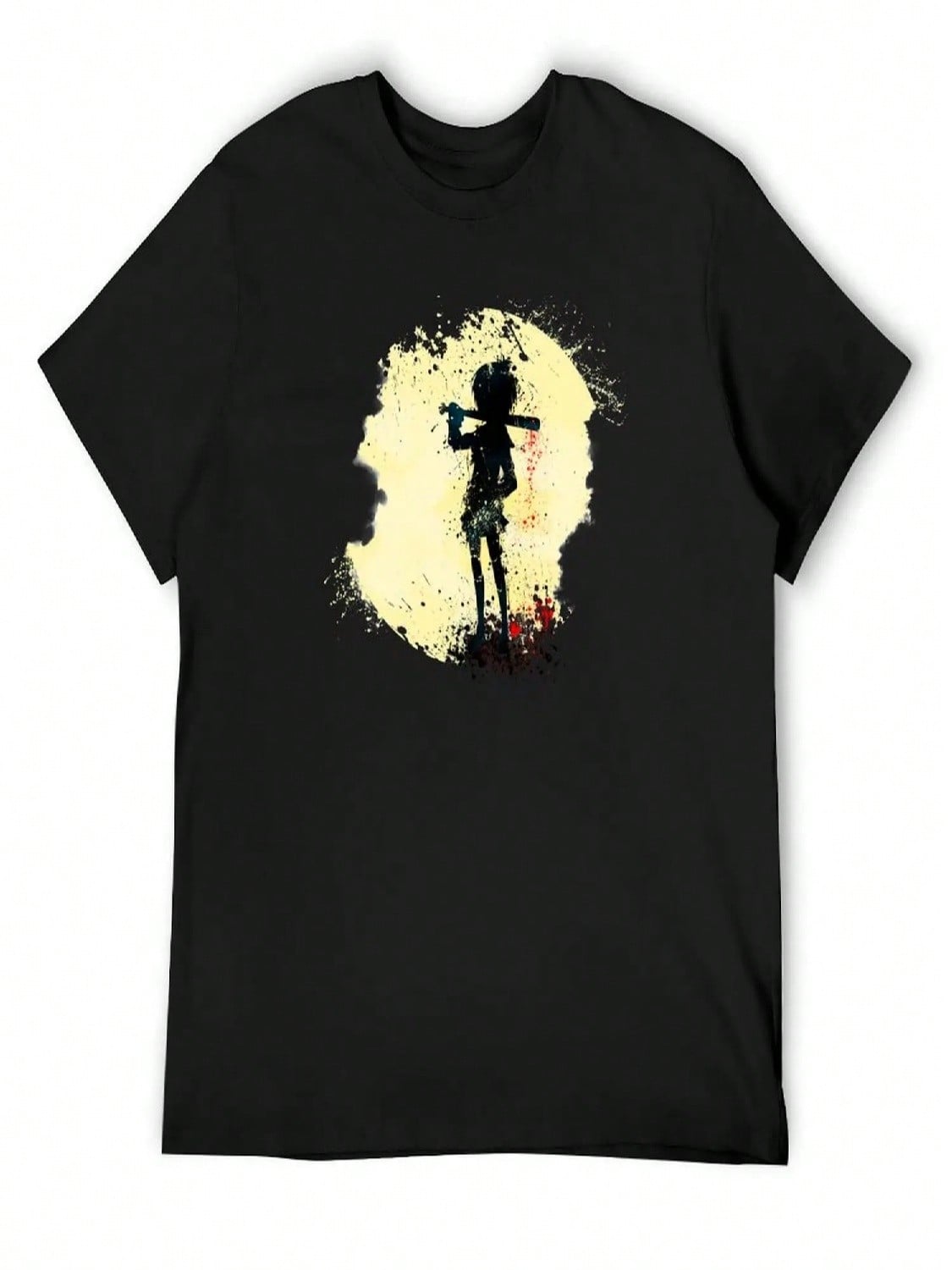 Ink Warrior Girl T-Shirt Plain Shirts Graphic Tee Oversized Graphic Tee Topping Sweat Shirts, unisex S разноцветный