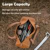 Outdoor Camping Tools Bag with Handle, Tent Stake Peg Rope Storage Pouch, Waterproof Canvas Hiking Gear Organizer Tote with Zipper