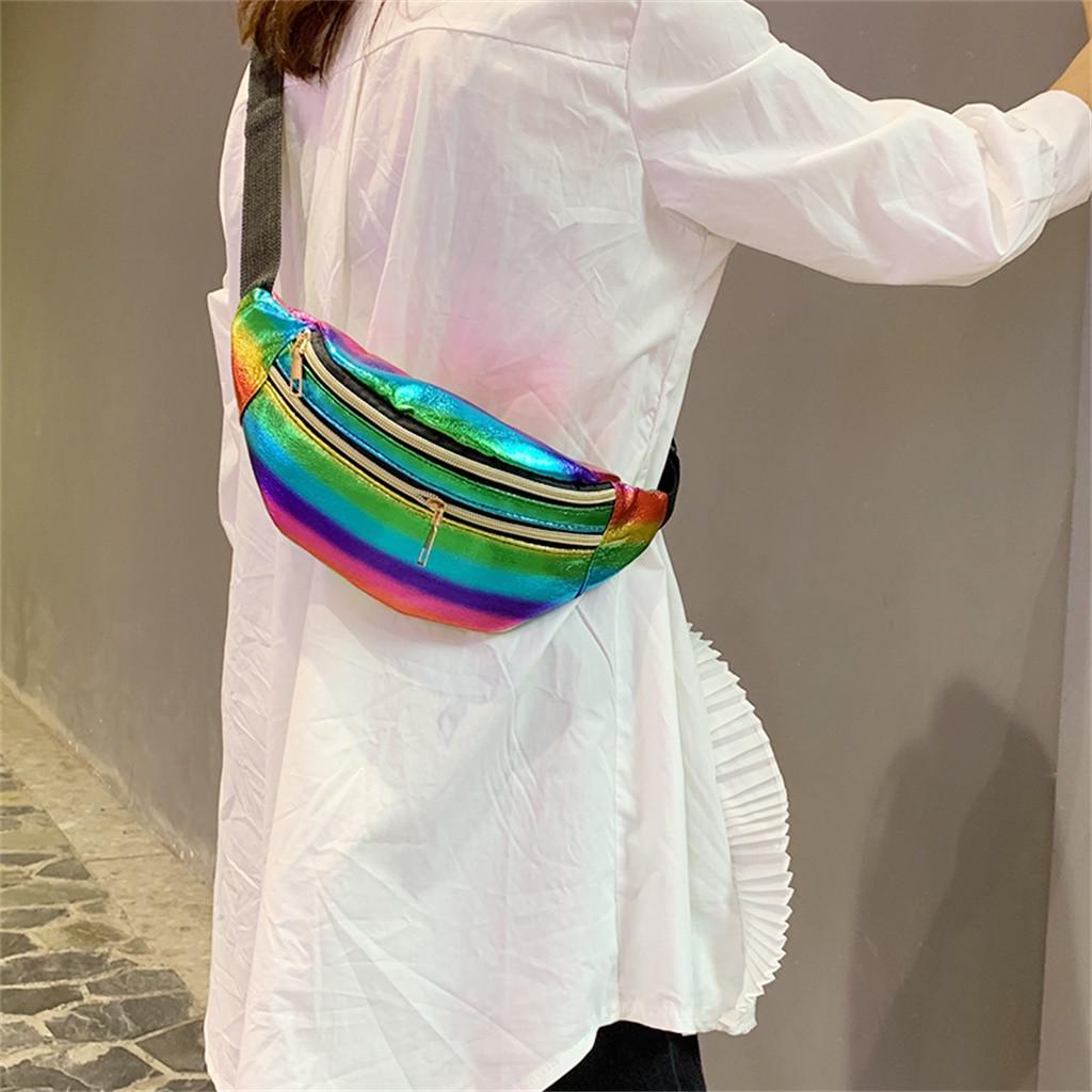 Women Waist Pack Fanny Pack Leather Fashion Waist Belt Shoulder Bag